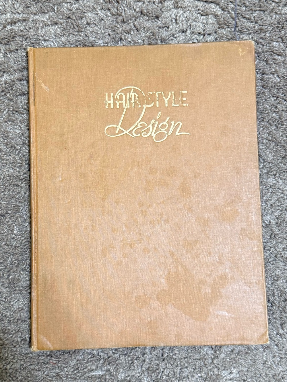 Vintage book hairstyle design